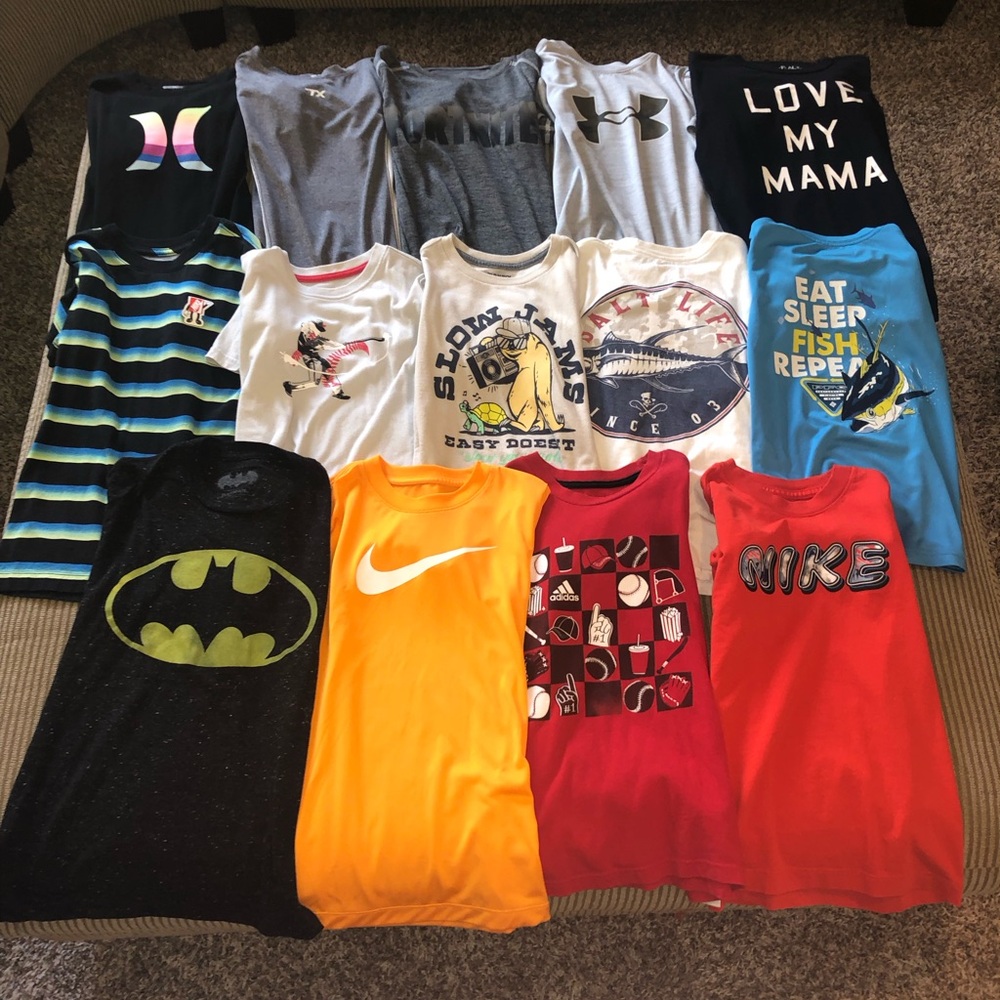 Youth small/8 boys short sleeve shirt bundle